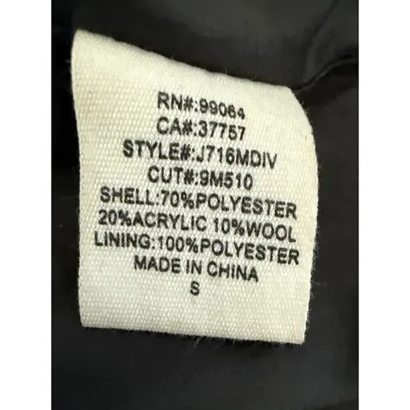 Billabong Black Coat with Fringe Womens Size S - Picture 11 of 12